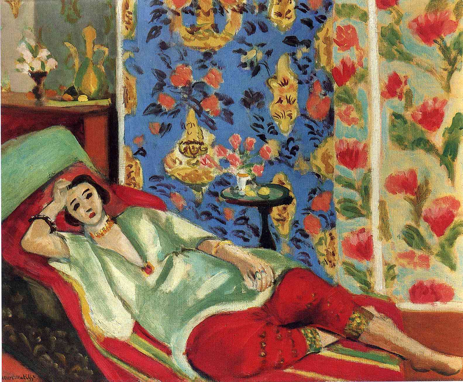 Henri Matisse - Odalisque in red trousers 1921